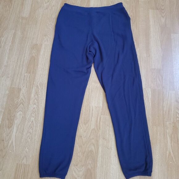 Something Navy Fleece Sweatpants size Small in Blue - Picture 4 of 10